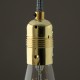 Douille E27 lisse laitonnée -Falbala-Luminaires
