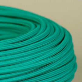 Câble textile vert emeraude 2x0.75mm² - Falbala Luminaires