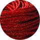 Câble textile paillettes rouge - Falbala Luminaires