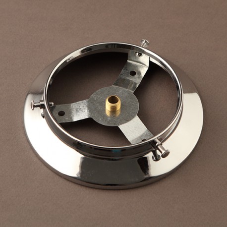 Griffe hublot de plafond D.80 chrome - Falbala-Luminaires