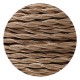 Câble textile torsadé 2x0.75mm² noisette - Falbala Luminaires
