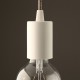 Cache-douille cylindrique blanc - Falbala Luminaires