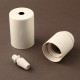 Cache-douille cylindrique blanc - Falbala Luminaires