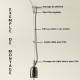 Ancrage de plafond cône - Falbala Luminaires