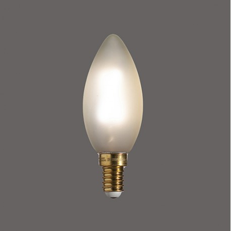 Flamme droite satinée E14 2W - Falbala Luminaires 